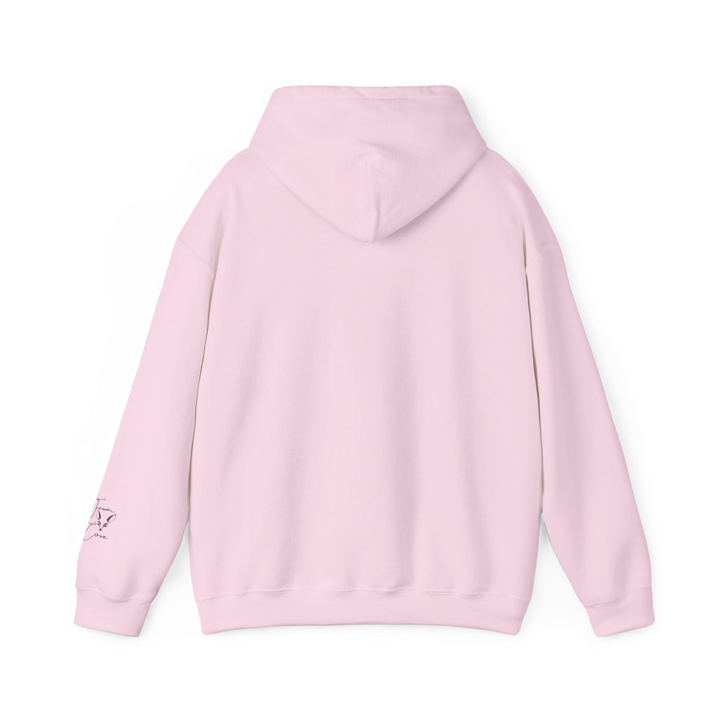 Minimal Deer Face Hoodie — Botanical Line Art Sweatshirt