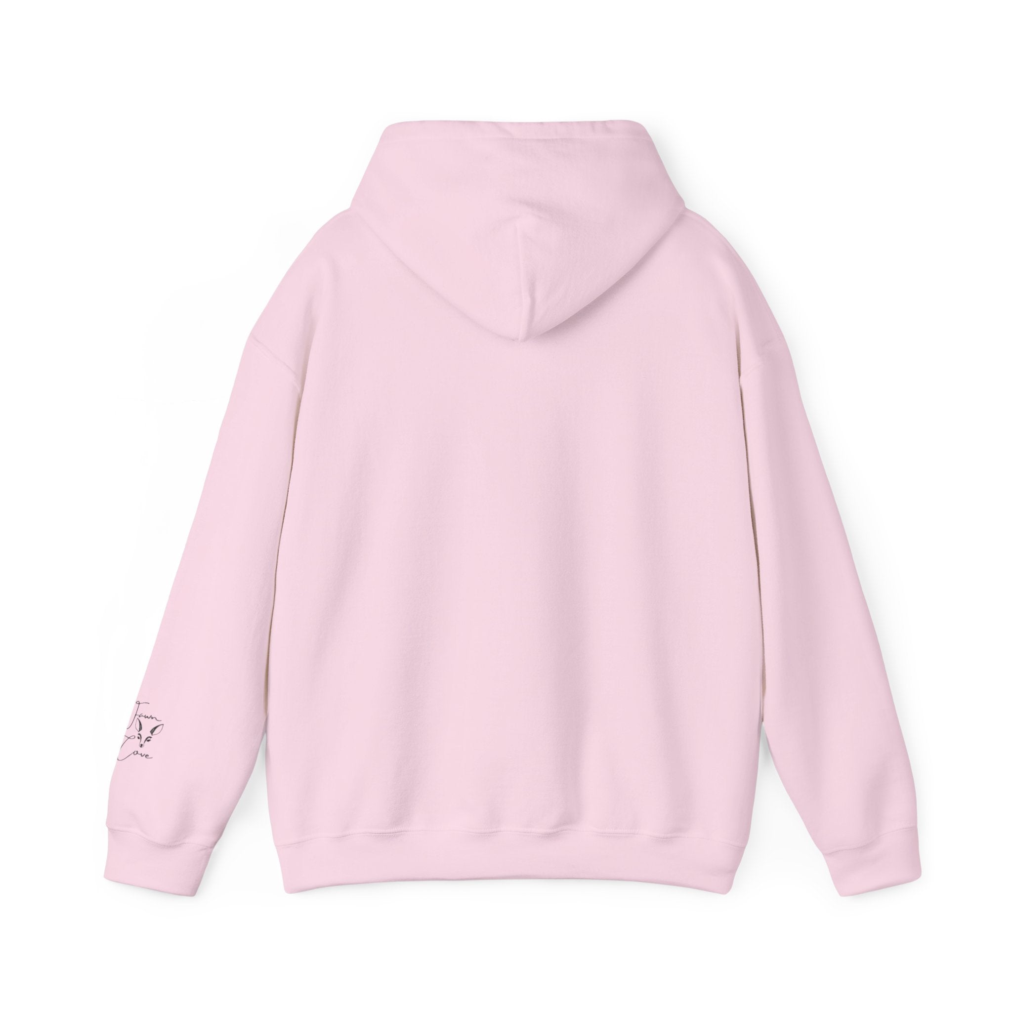 Minimal Deer Face Hoodie — Botanical Line Art Sweatshirt