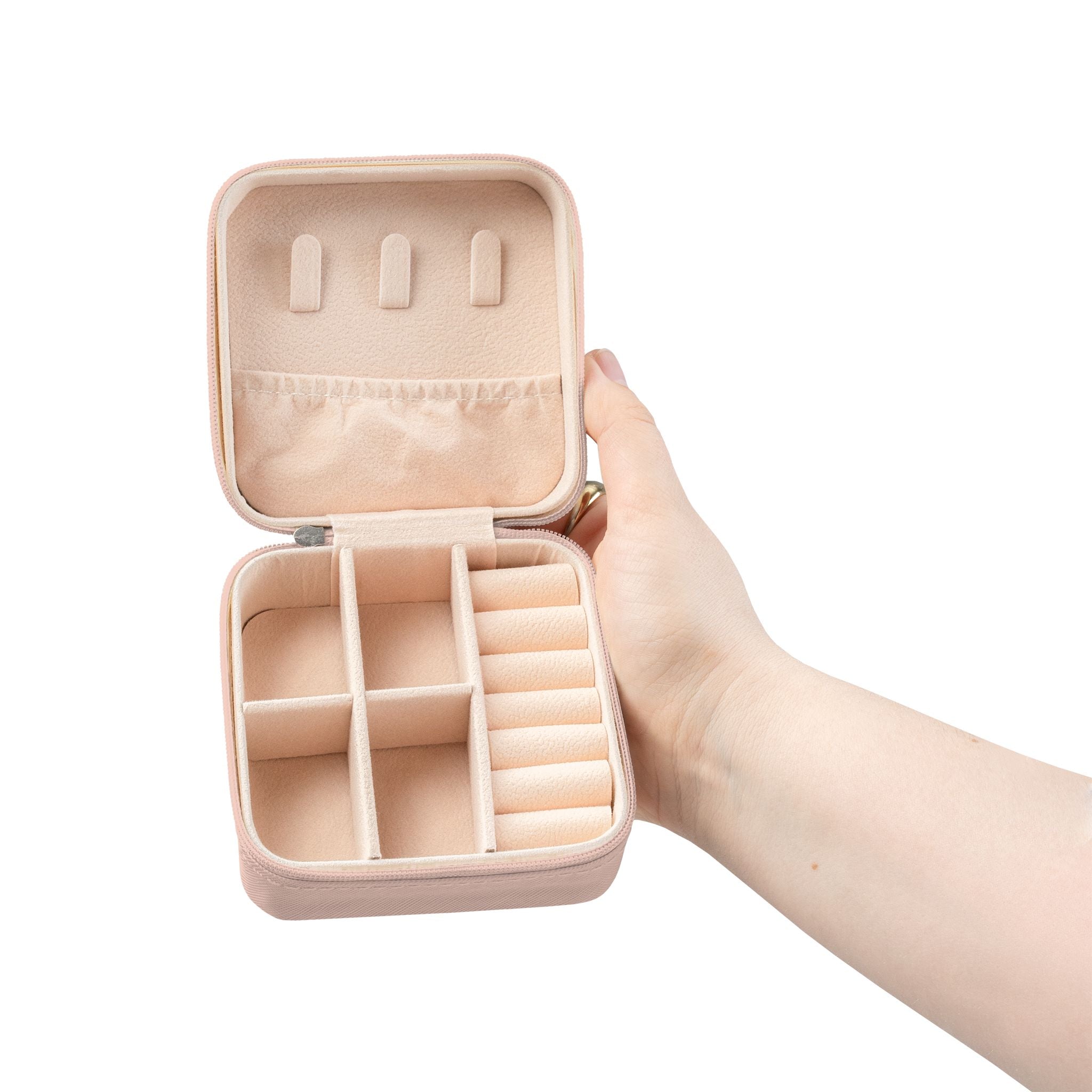 Jewelry Travel Case — Compact Organizer for Necklace, Ring & Earring Storage