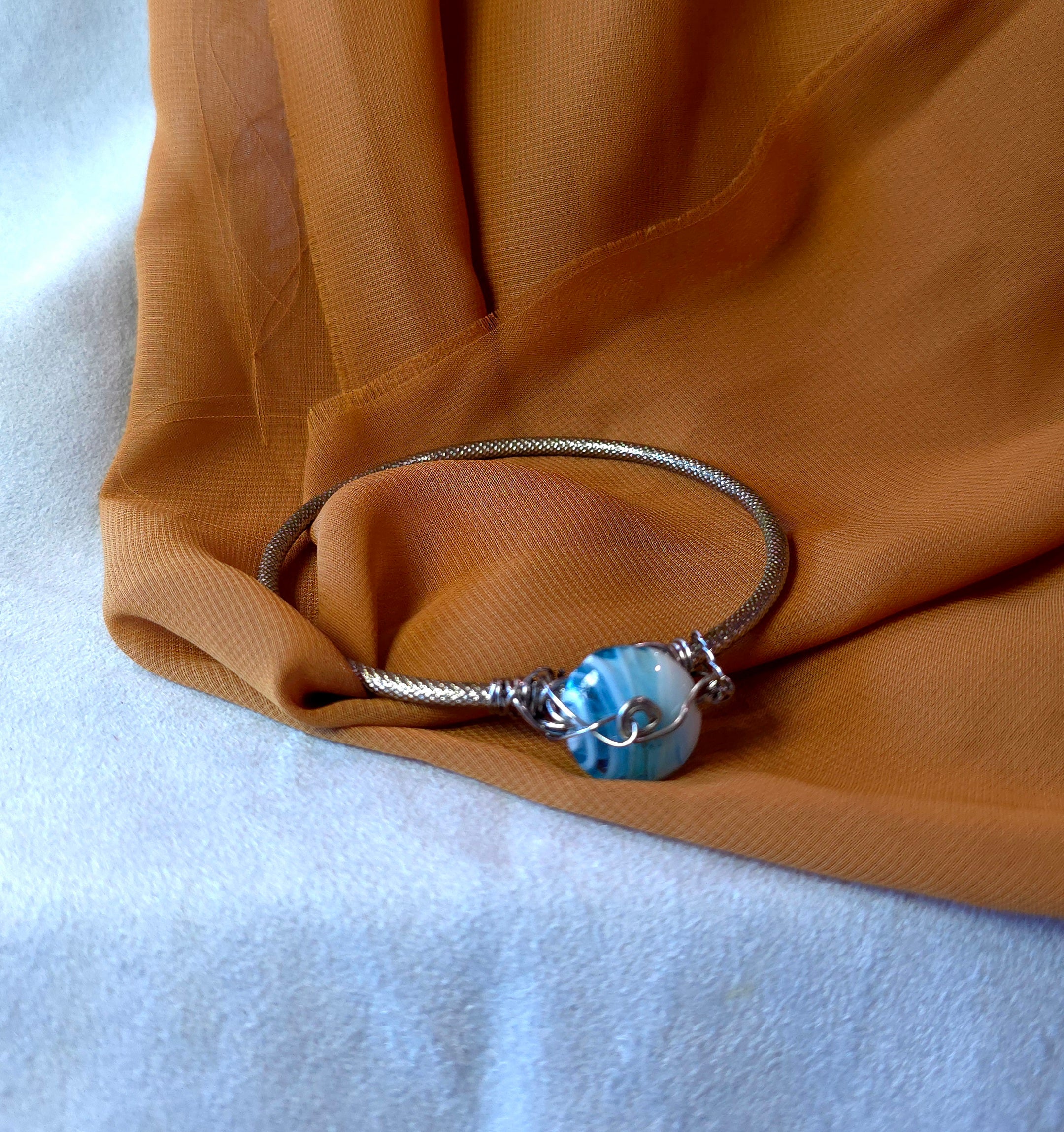Wire wrapped Bangle