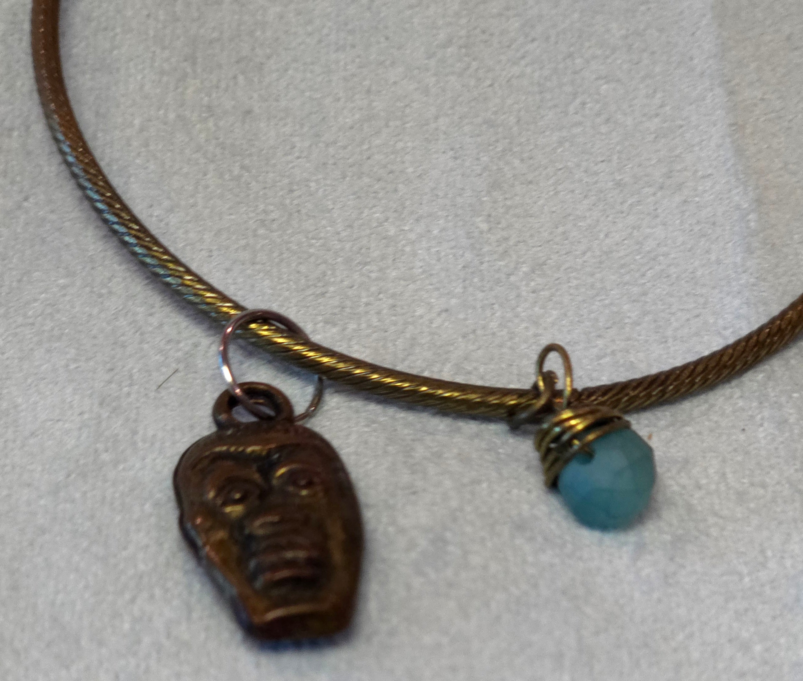 Bangle Face Charm Bracelet