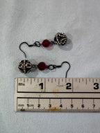 Orb drop earrings