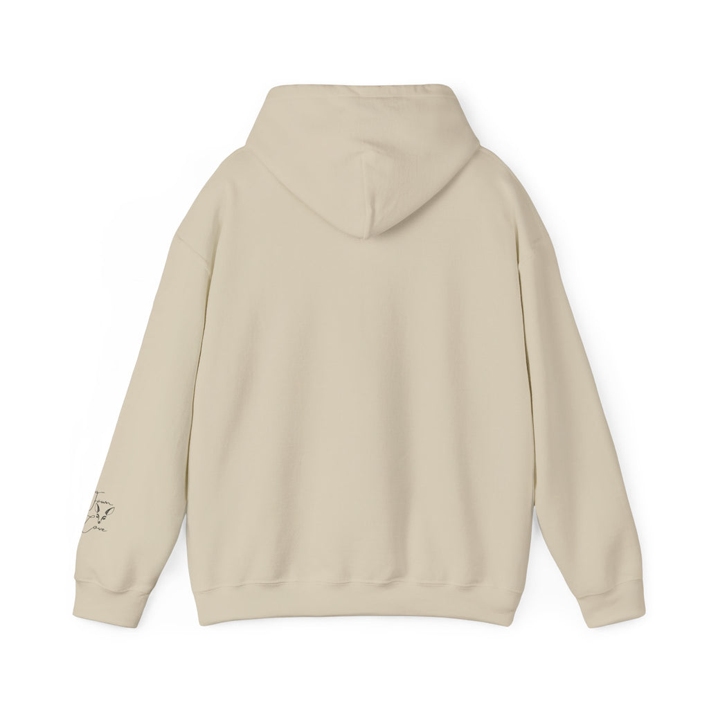 Minimal Deer Face Hoodie — Botanical Line Art Sweatshirt