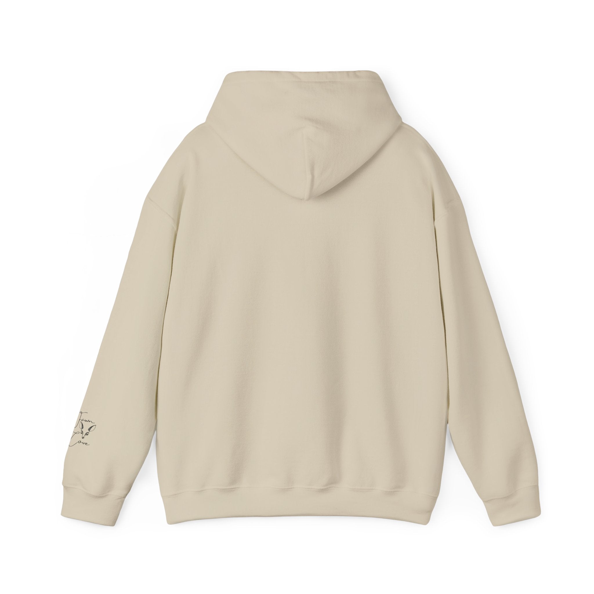 Minimal Deer Face Hoodie — Botanical Line Art Sweatshirt
