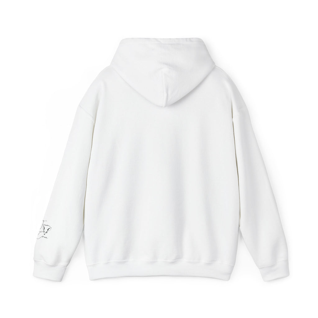 Minimal Deer Face Hoodie — Botanical Line Art Sweatshirt
