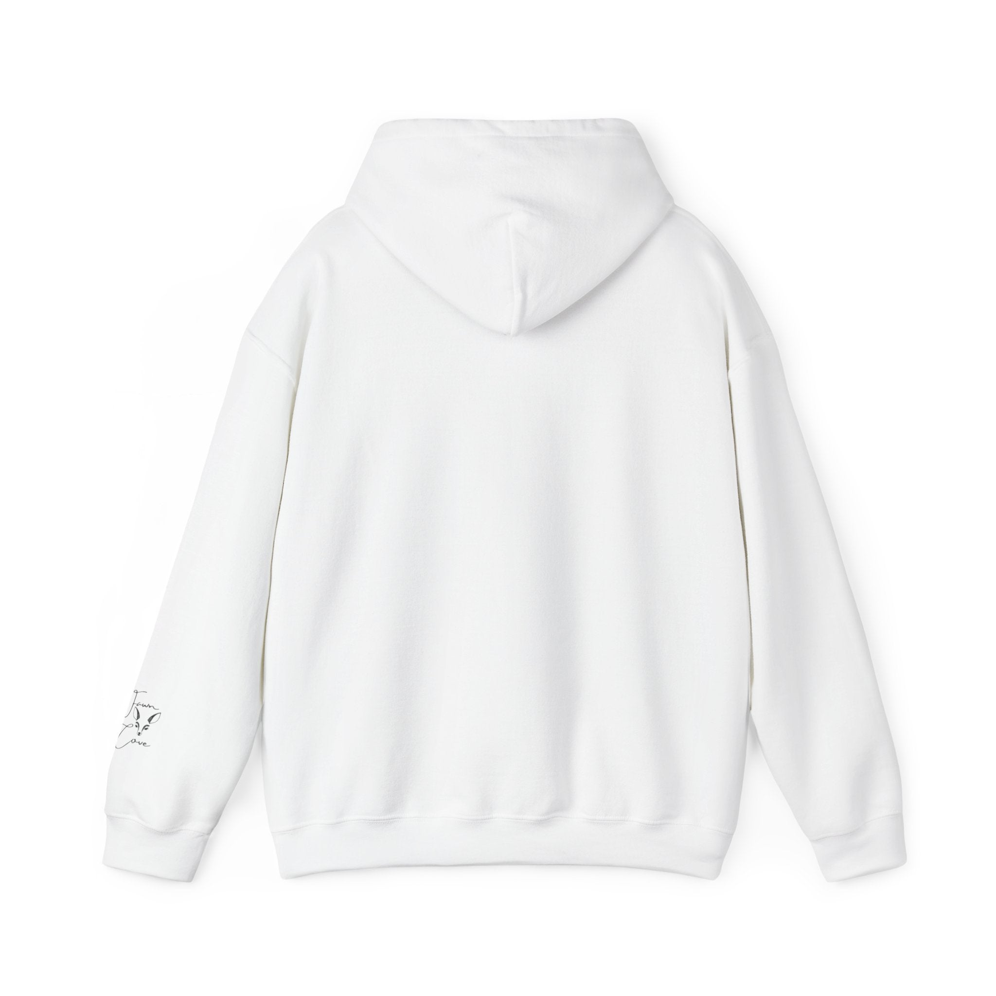 Minimal Deer Face Hoodie — Botanical Line Art Sweatshirt