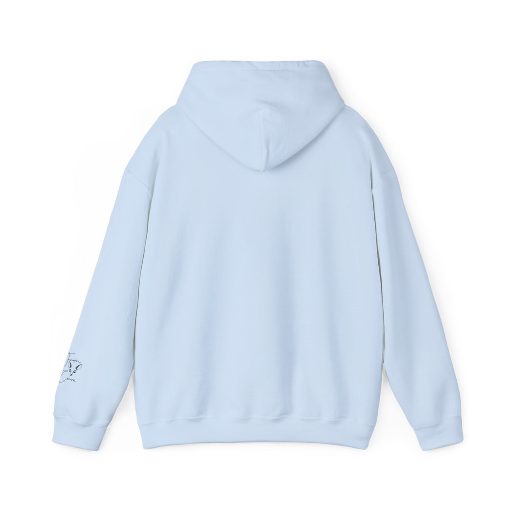 Minimal Deer Face Hoodie — Botanical Line Art Sweatshirt