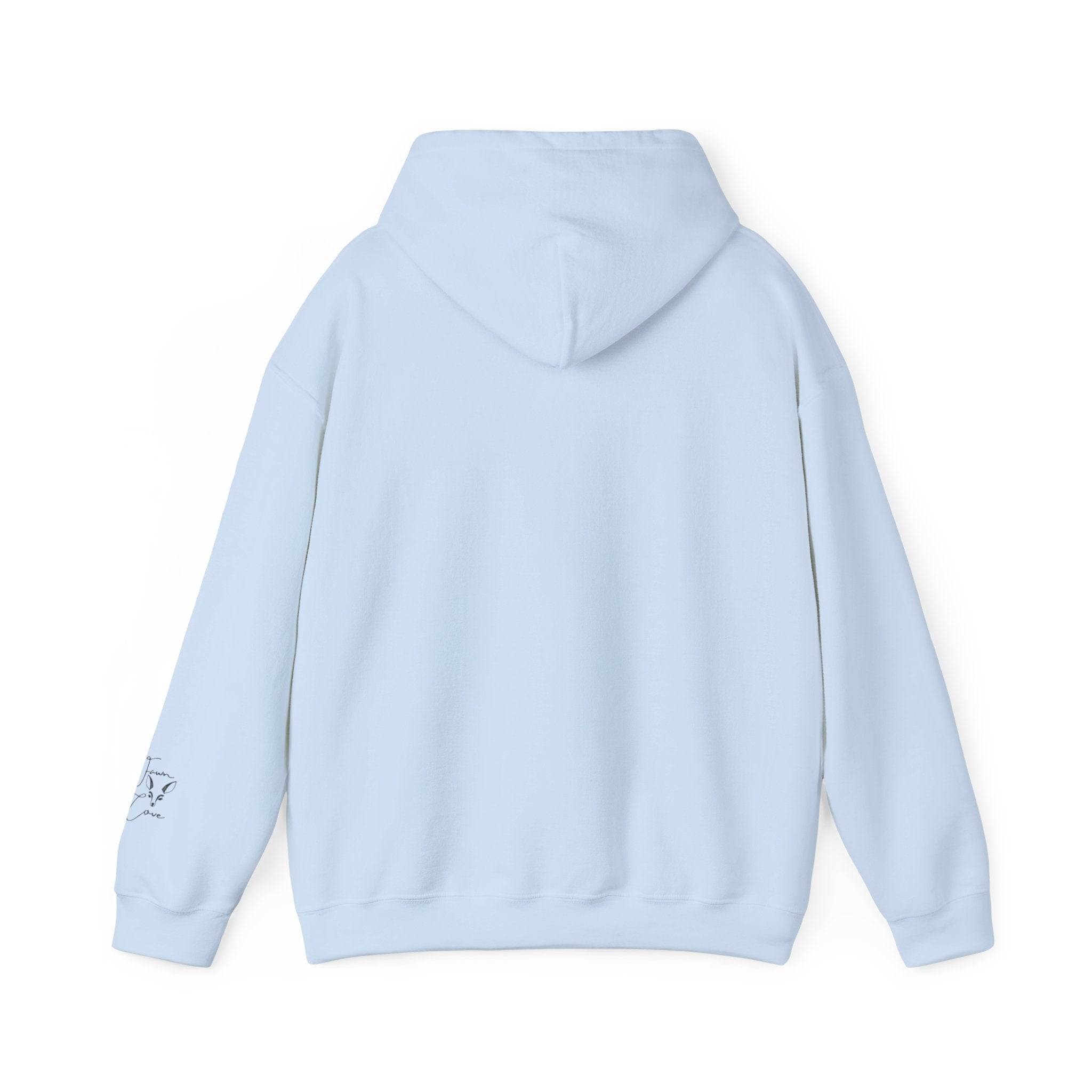 Minimal Deer Face Hoodie — Botanical Line Art Sweatshirt