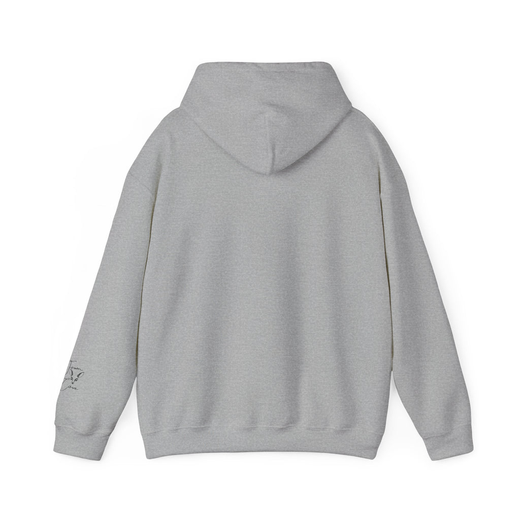 Minimal Deer Face Hoodie — Botanical Line Art Sweatshirt