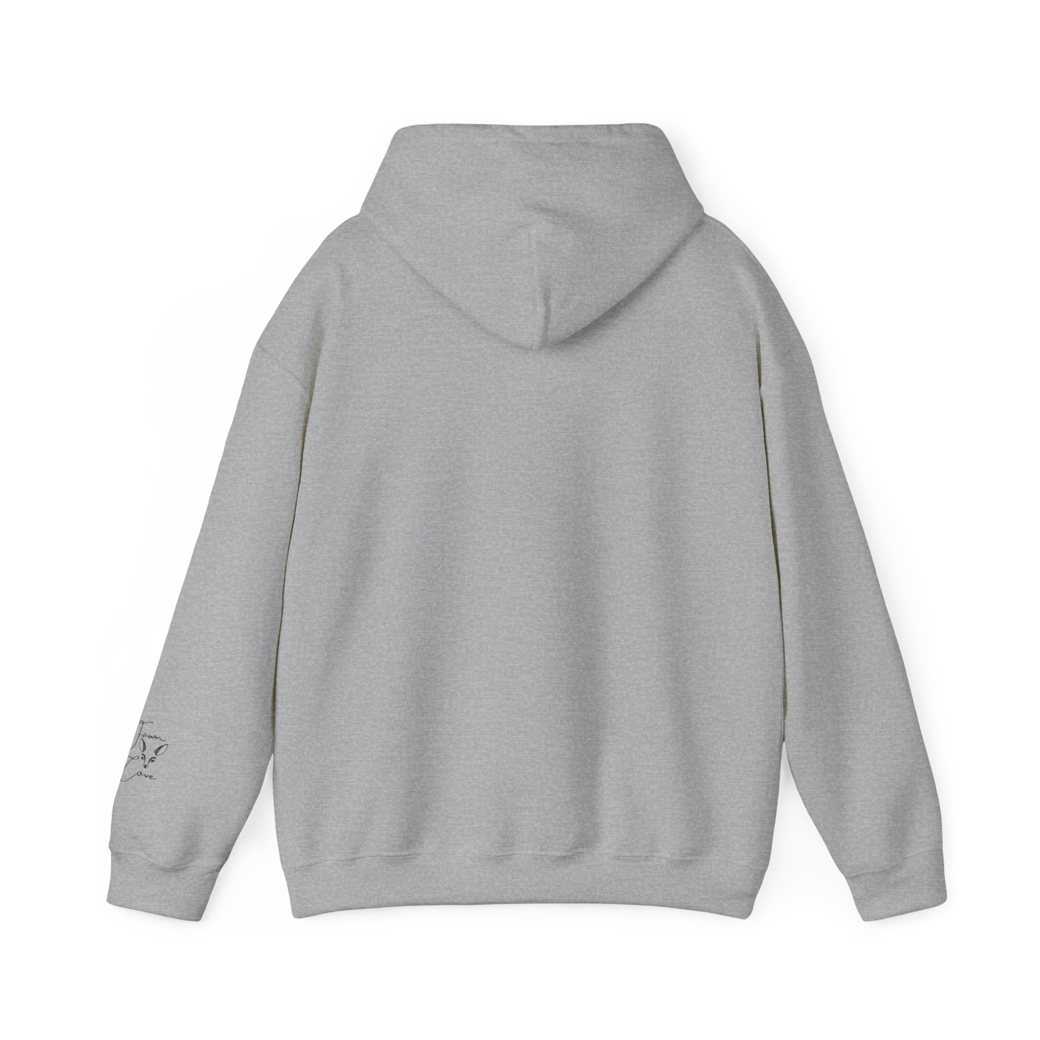 Minimal Deer Face Hoodie — Botanical Line Art Sweatshirt