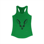 Deer Face Women's Racerback Tank — Nature-Inspired Casual Tank Top