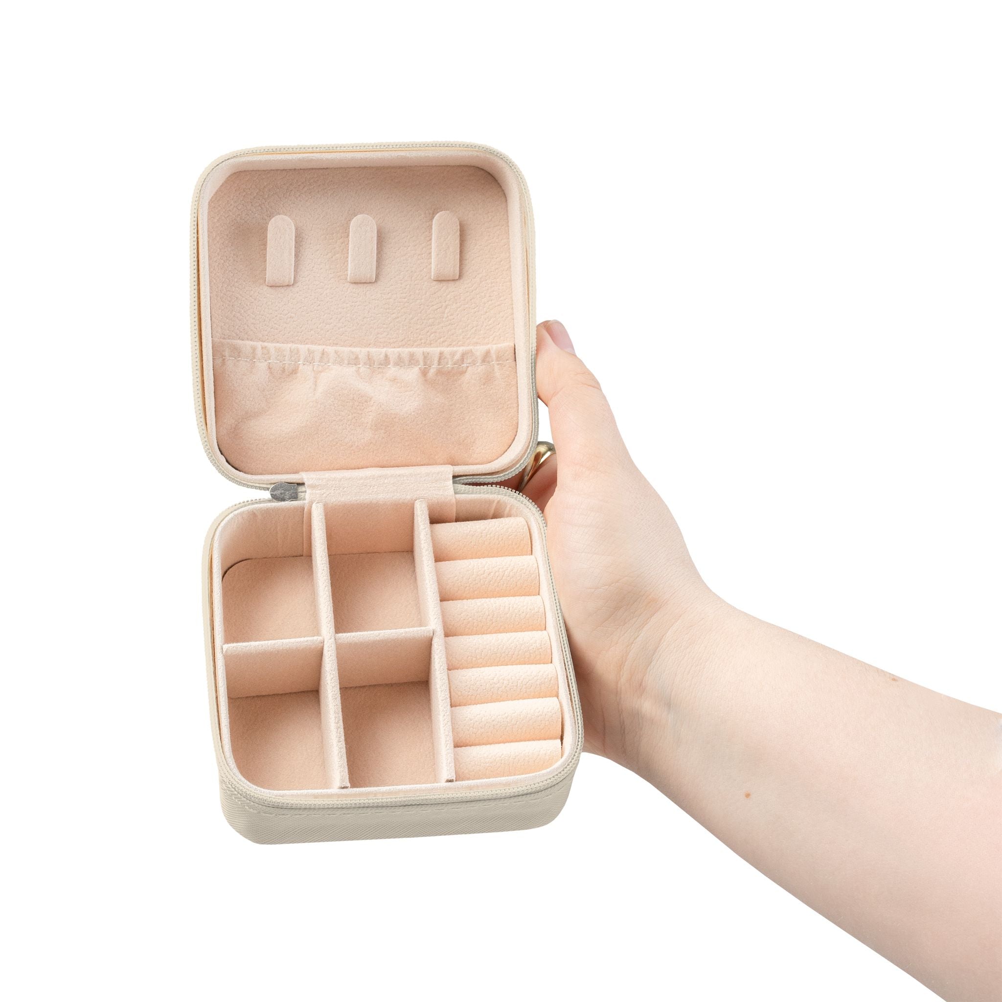 Jewelry Travel Case — Compact Organizer for Necklace, Ring & Earring Storage